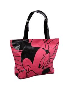 Minnie Mouse Pink & Black Tote by Loungefly