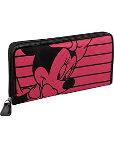 Minnie Mouse Pink & Black Wallet by Loungefly