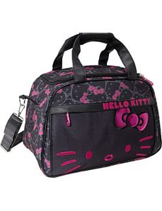 Hello Kitty Black & Pink Carry-On Duffle by Loungefly