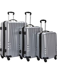 Lightweight Polycarbonate 3 Piece Swivel Luggage S by McBrine Luggage