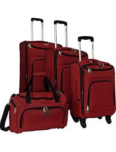 4 Piece Swivel Luggage Set by McBrine Luggage