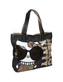 Hello Kitty Leopard with Glasses Tote by Loungefly