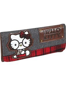 Hello Kitty Tweed Nerds Wallet by Loungefly