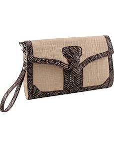 33rd & MAD. Linen Breeze 3-Way Convertible Clutch by Koret Handbags