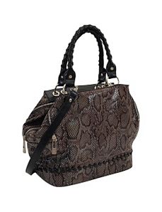 33rd & MAD. Python Print Triple Zip Satchel by Koret Handbags