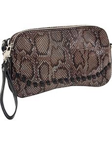 33rd & MAD. Python Print 3-Way Convertible Clutch by Koret Handbags