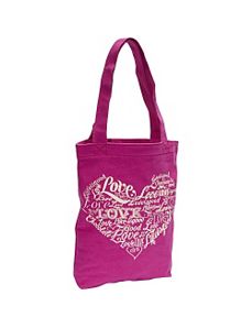Simple Canvas Tote Love, Hot Fuchsia by Life is good