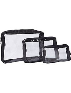 Clear Trio Baggs by baggallini