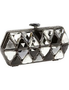 Triangle Crystal Box Clutch by Magid