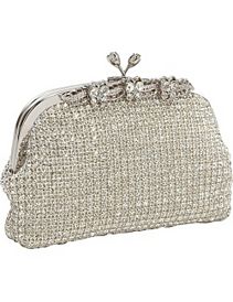 Fancy Crystal Frame Clutch by Magid