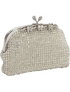 Fancy Crystal Frame Clutch by Magid