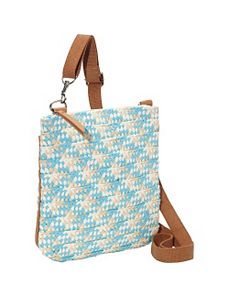 Paper Straw Braided Crossbody by Magid