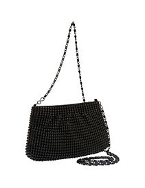 Ball Metal Mesh Crossbody Pouch by Magid