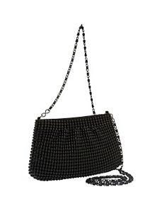 Ball Metal Mesh Crossbody Pouch by Magid