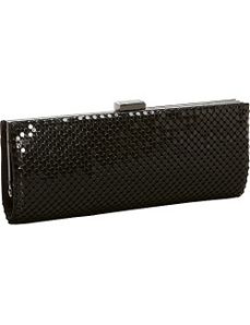 Metal Mesh Solid Long Clutch by Magid