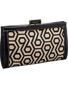 Hexagon 9s Straw Clutch by Nine West Handbags