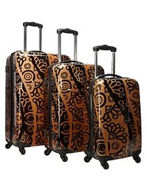 Canberra 3 Piece Hardside Spinner Luggage Set by Heys USA
