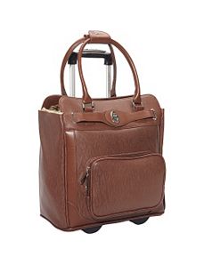 Saffiano 16"' Rolling Laptop Case by Adrienne Vittadini