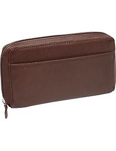 Large Full Zip Organizer Clutch Wallet by Derek Alexander