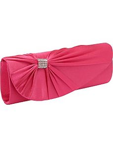 Satin Handbag with Pleats by Coloriffics Handbags