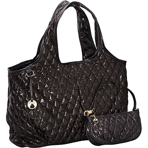 BLACK QUILTED NYLON