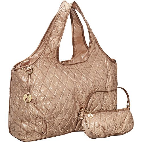 GOLD QUILTED NYLON