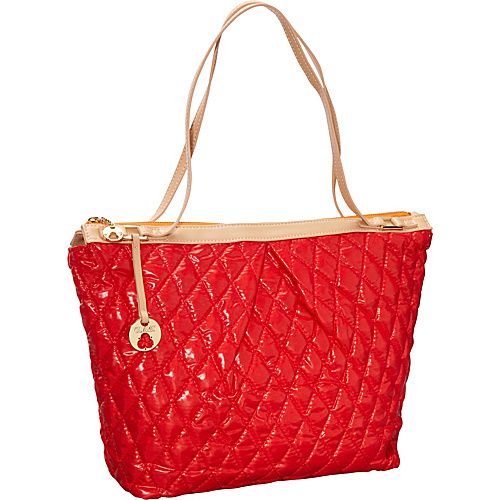 RED QUILTED NYLON