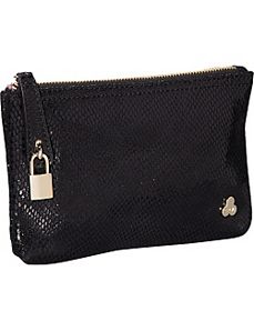 Ryan Embossed Snake Leather Clutch by Clava