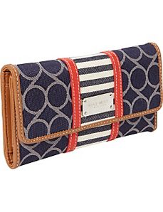 On Cloud 9 Denim Checksec Wallet by Nine West Handbags
