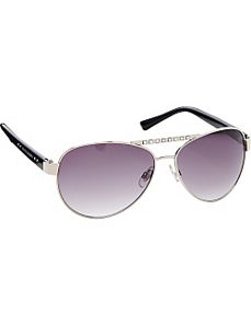 Combo Aviator with Stone Detail by Steve Madden Sunwear