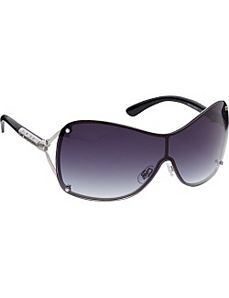Back Frame Shield with Metal Detail by Steve Madden Sunwear