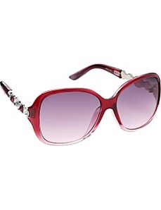 Plastic Rectangle with Jeweled Embellishment by Steve Madden Sunwear