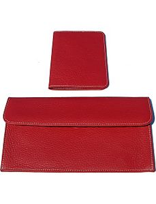 Luxury Leather Travel Pouch and Passport Cover by pb travel