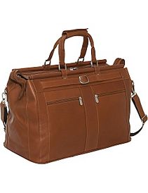 Leather Carpet Bag by Piel