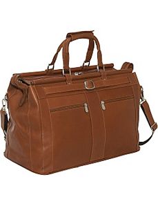 Leather Carpet Bag by Piel