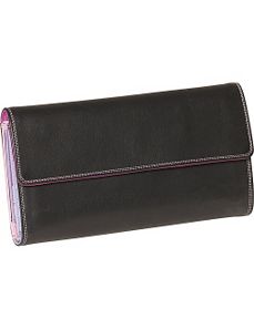 Ladies 3-Part Checkbook Clutch by Derek Alexander Leather