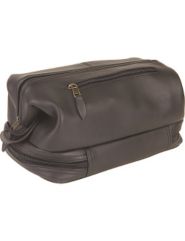 Toiletry Bag w/Zippered Bottom Compartment by Royce Leather