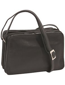 East West Three Compartment Organizer by Derek Alexander Leather