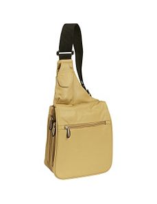 Leather Expandable Shoulder Bag by Travelon