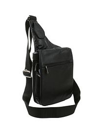 Leather Expandable Shoulder Bag by Travelon