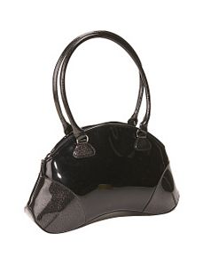 Black Patent Bean Bag by Bisadora