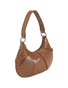 Leather Studded Hobo by Bisadora