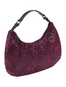 Cranberry Furrette Large Hobo by Bisadora