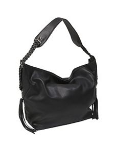 Large Open Top Hobo With Braided Strap by Derek Alexander Leather