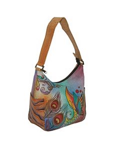 Hobo with Side Pockets - Premium Floral Safari by Anuschka