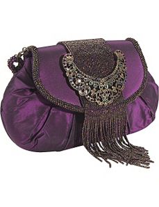 Jewel Buckle Silk Frame Bag by Inge Christopher
