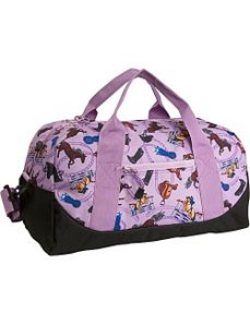 Purple English Riding Duffel by Wildkin
