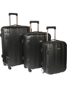 Rome 3-Piece Hardshell Spinner/Rolling Luggage Set by Traveler's Choice