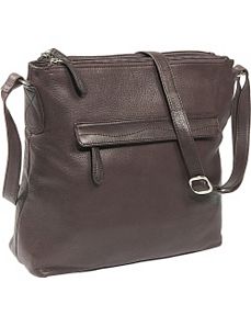 Cashmere 3 Compartment Swirl Stitch Bag by Osgoode Marley