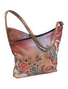 V-Top Hobo - Premium Rose Antique by Anuschka